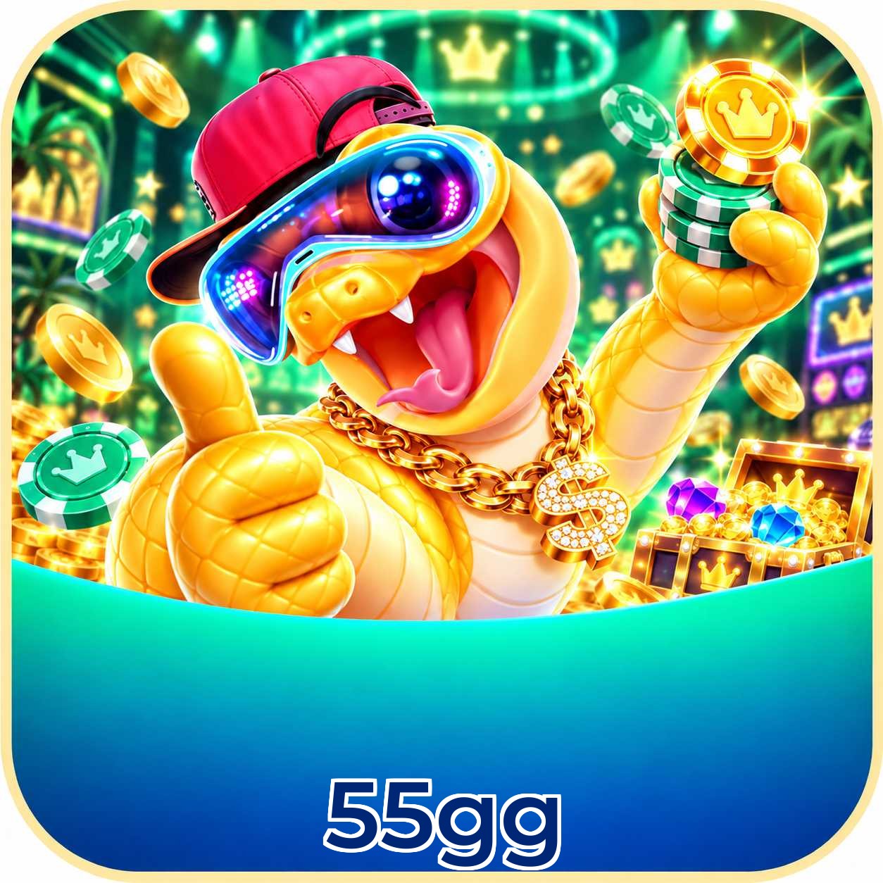 Página oficial da 55gg no Facebook com promoções e suporte